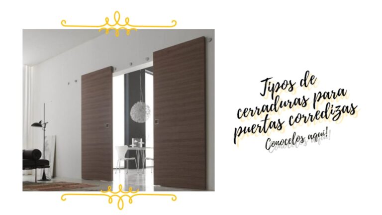 Tipos de cerraduras para puertas corredizas