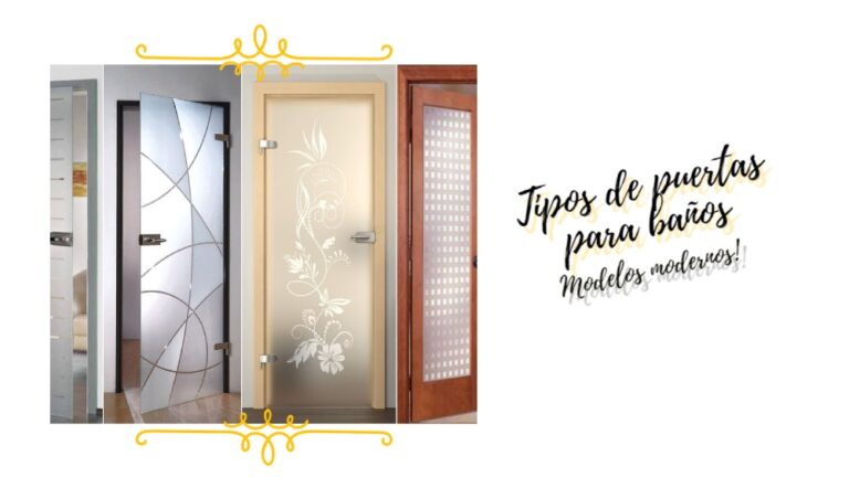 Tipos de puertas para baños